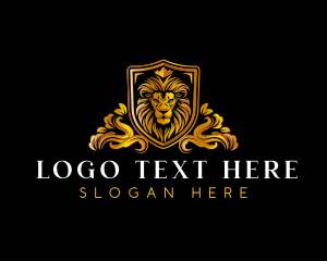 Luxury Monarch Lion Logo