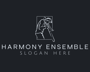 Ensemble - Trumpet Instrument Musician logo design