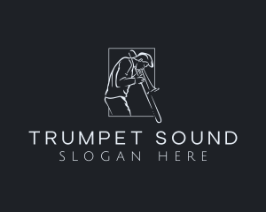 Trumpet - Trumpet Instrument Musician logo design