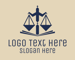 Balance - Legal Scales of Justice logo design