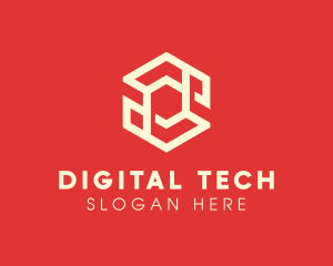 Digital Hexagon Tech logo design