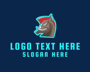 School Mascot - Wild Boar Head logo design