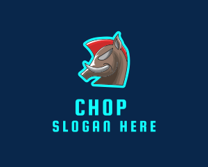 Gamer - Wild Boar Head logo design