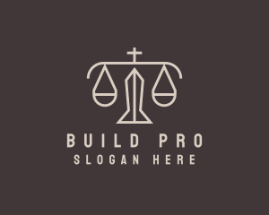 Scales Of Justice - Legal Counsel Scale logo design