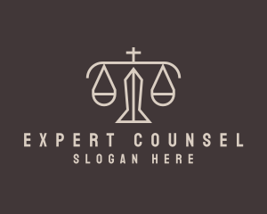 Counsel - Legal Counsel Scale logo design