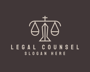 Legal Counsel Scale logo design