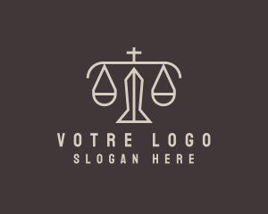 Financial - Legal Counsel Scale logo design