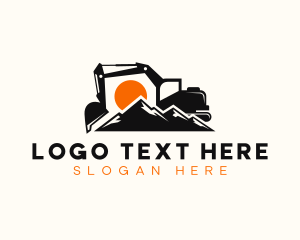 Dig - Machinery Excavator Backhoe logo design