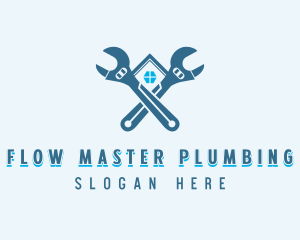 Plumbing - Pipe Plumbing Wrench logo design