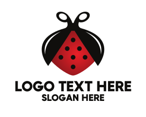 Shears - Insect Bug Ladybug logo design