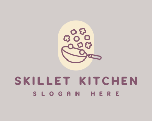 Skillet - Minimalist Kitchen Cook logo design
