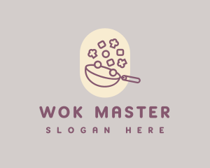 Wok - Minimalist Kitchen Cook logo design