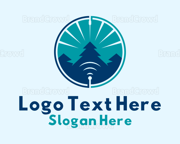 Forest Tree Signal Logo