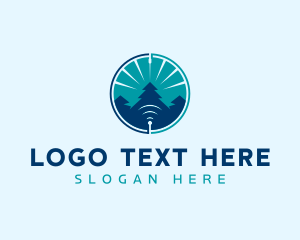 Signal - Forest Tree Signal logo design