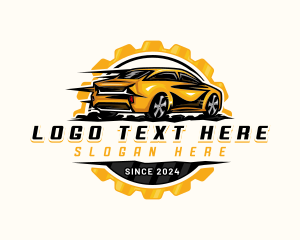 Driving - Gear Car Automobile logo design