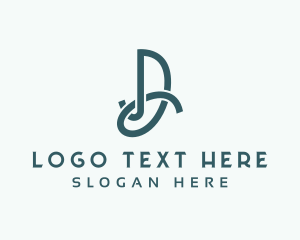 Letter D - Sew Loop Tailoring logo design