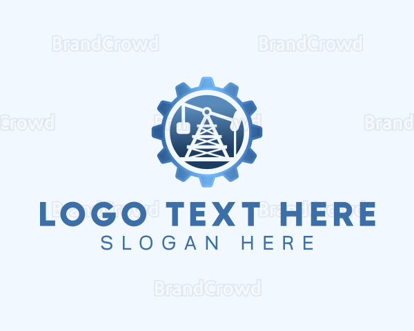 Oil Rig Industrial Logo