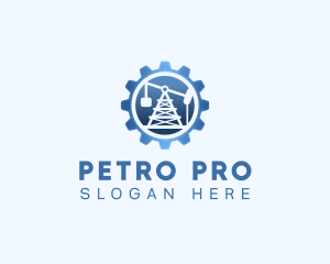 Petroleum - Oil Rig Industrial logo design