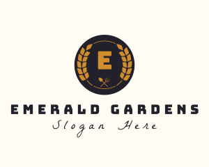 Gardening Wreath Dining logo design