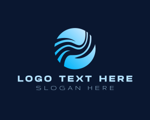 Pool - Wave Fluid Business logo design