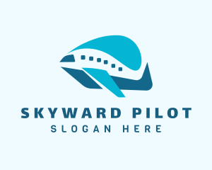 Pilot - Plane Travel Pilot logo design