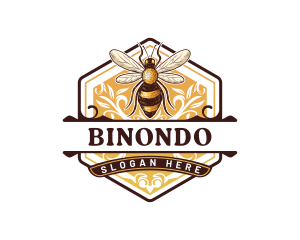 Honey - Organic Honey Bee Hive logo design