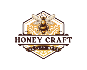 Mead - Organic Honey Bee Hive logo design