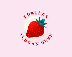 Sweet Strawberry Fruit logo design