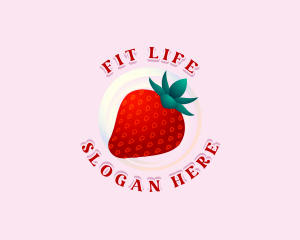 Sweet Strawberry Fruit logo design