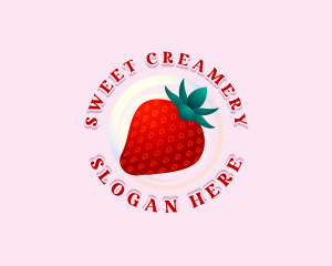 Sweet Strawberry Fruit logo design