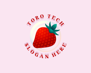 Sweet Strawberry Fruit logo design