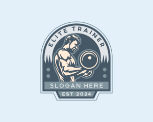 Man Fitness Exercise logo design