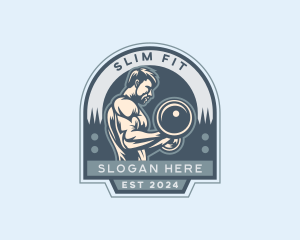 Man Fitness Exercise logo design