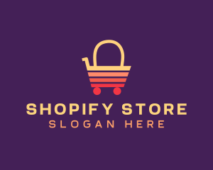 Retail Shopping Cart logo design