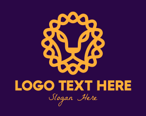 Sphinx - Elegant Lion CIrcle logo design