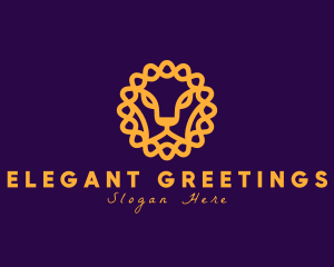 Elegant Fierce Lion logo design