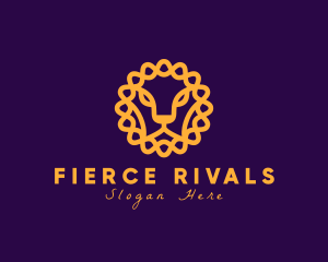 Elegant Fierce Lion logo design