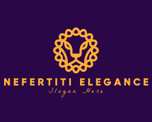 Elegant Fierce Lion logo design