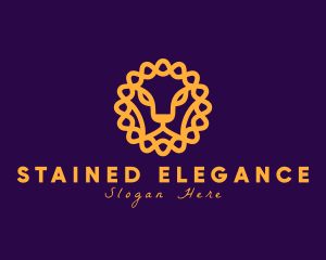 Elegant Fierce Lion logo design