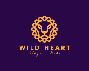 Elegant Fierce Lion logo design