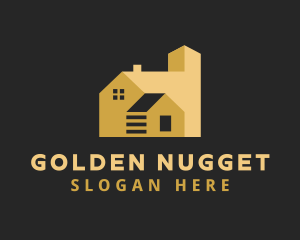 Golden House Real Estate logo design