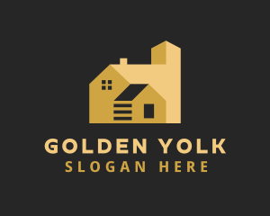 Golden House Real Estate logo design