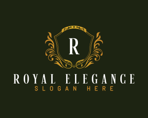 Elegant Royal Shield logo design