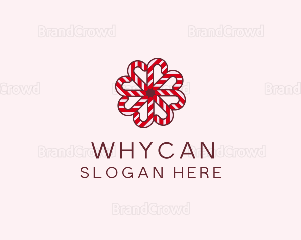 Sugar Cane Christmas Candy Logo