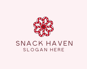 Sugar Cane Christmas Candy logo design