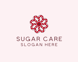 Sugar Cane Christmas Candy logo design