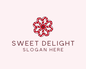 Sugar Cane Christmas Candy logo design