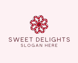 Sugar Cane Christmas Candy logo design