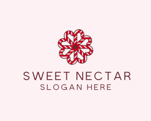 Sugar Cane Christmas Candy logo design