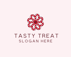 Sugar Cane Christmas Candy logo design